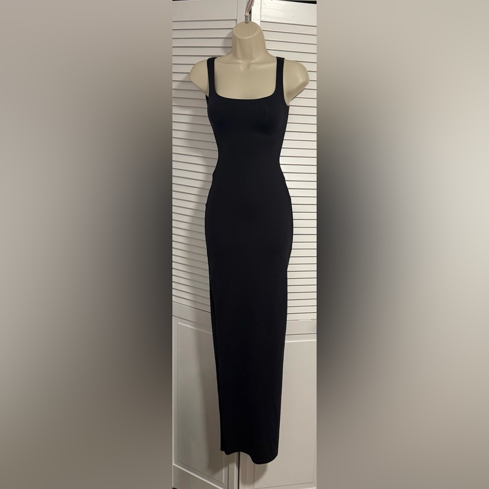 SKIMS Body Black Long Slip Dress Size Xs